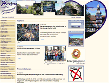 Tablet Screenshot of herzberg.de